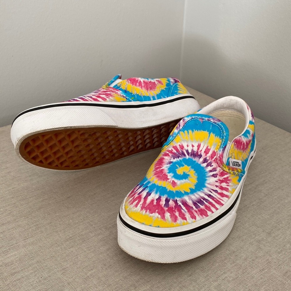 Kids Vans Tie Dye Slip On